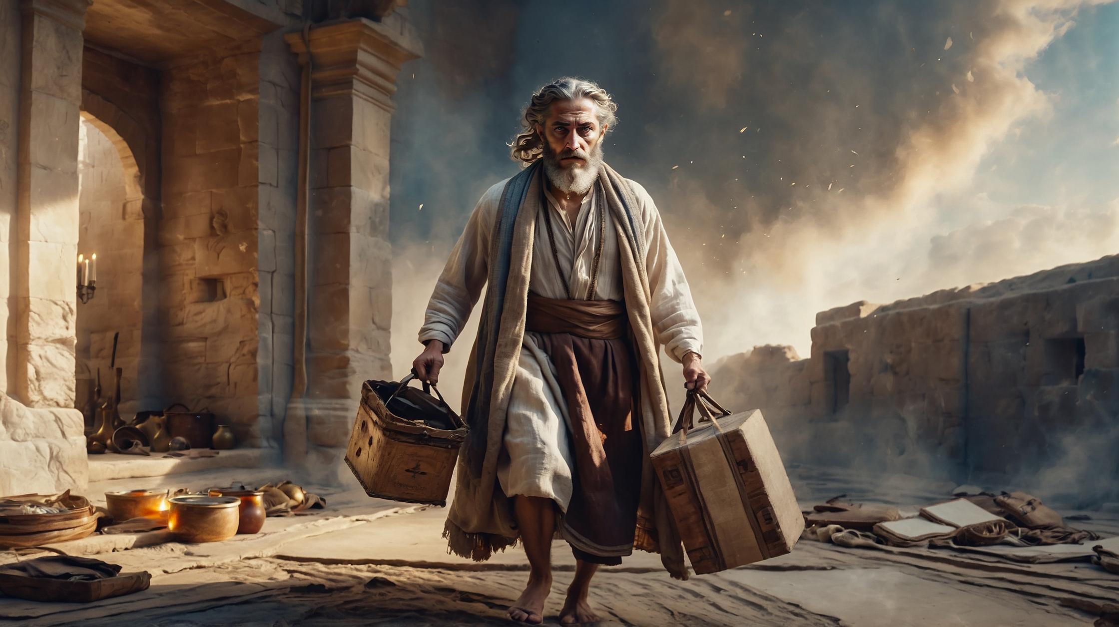 Man Packing His Belongings