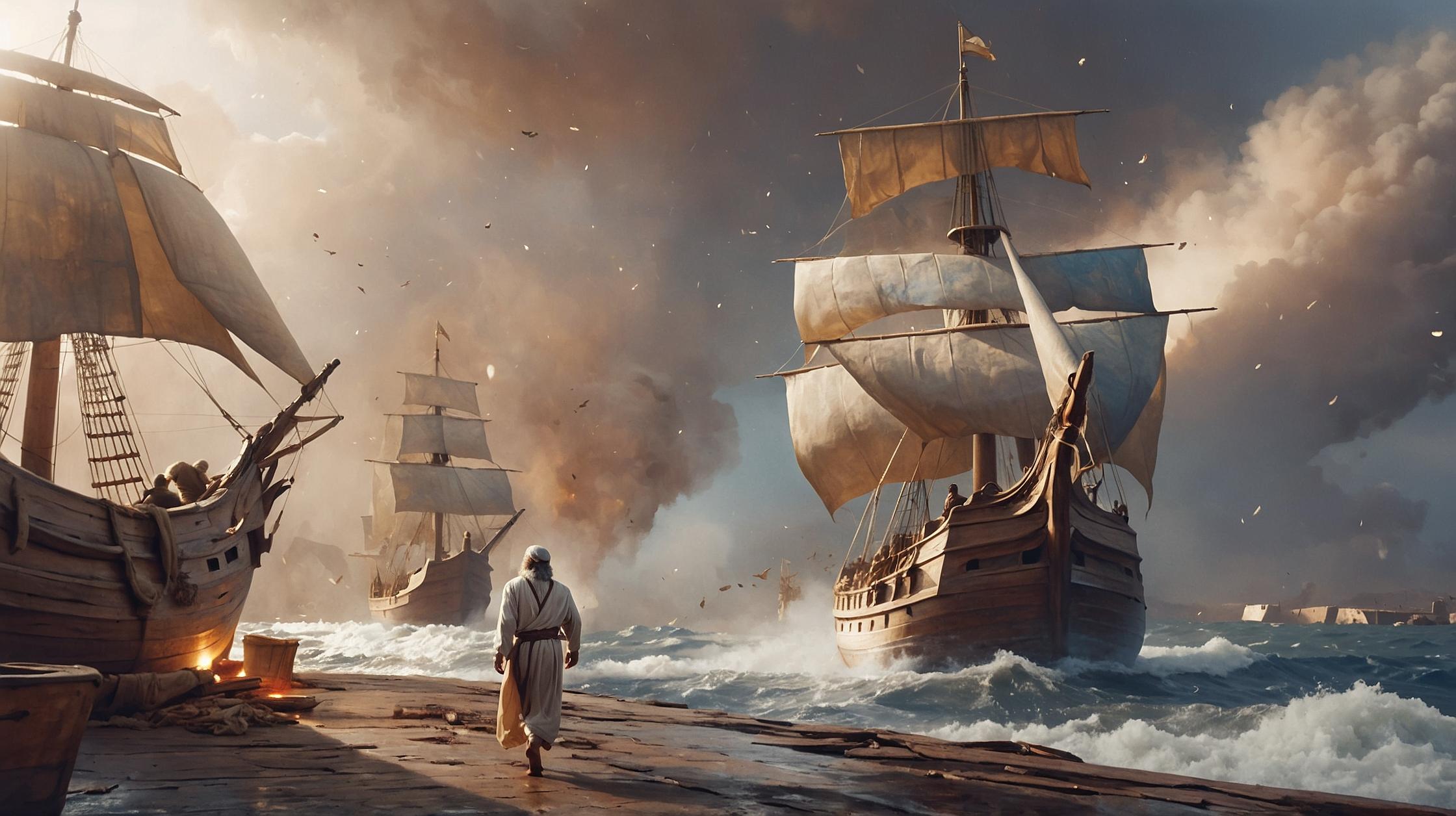 Prophet Running to Ship