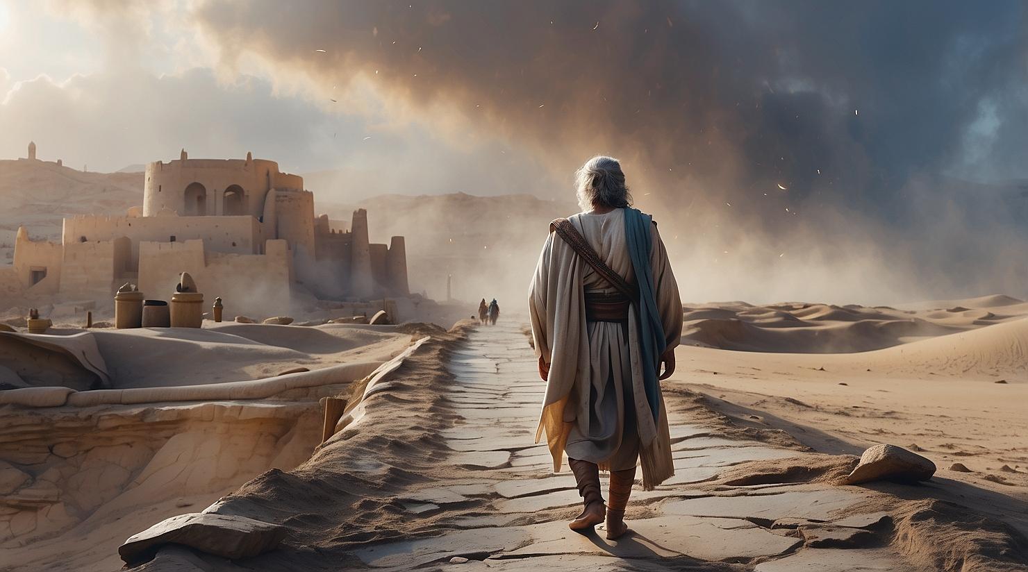 Jonah Walking on a Dusty Road