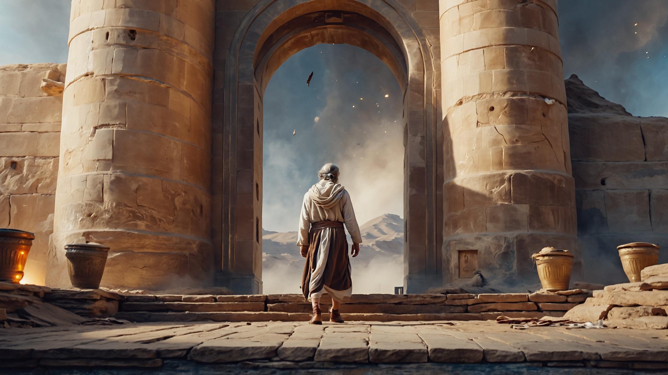 Jonah at the Ancient City Gate
