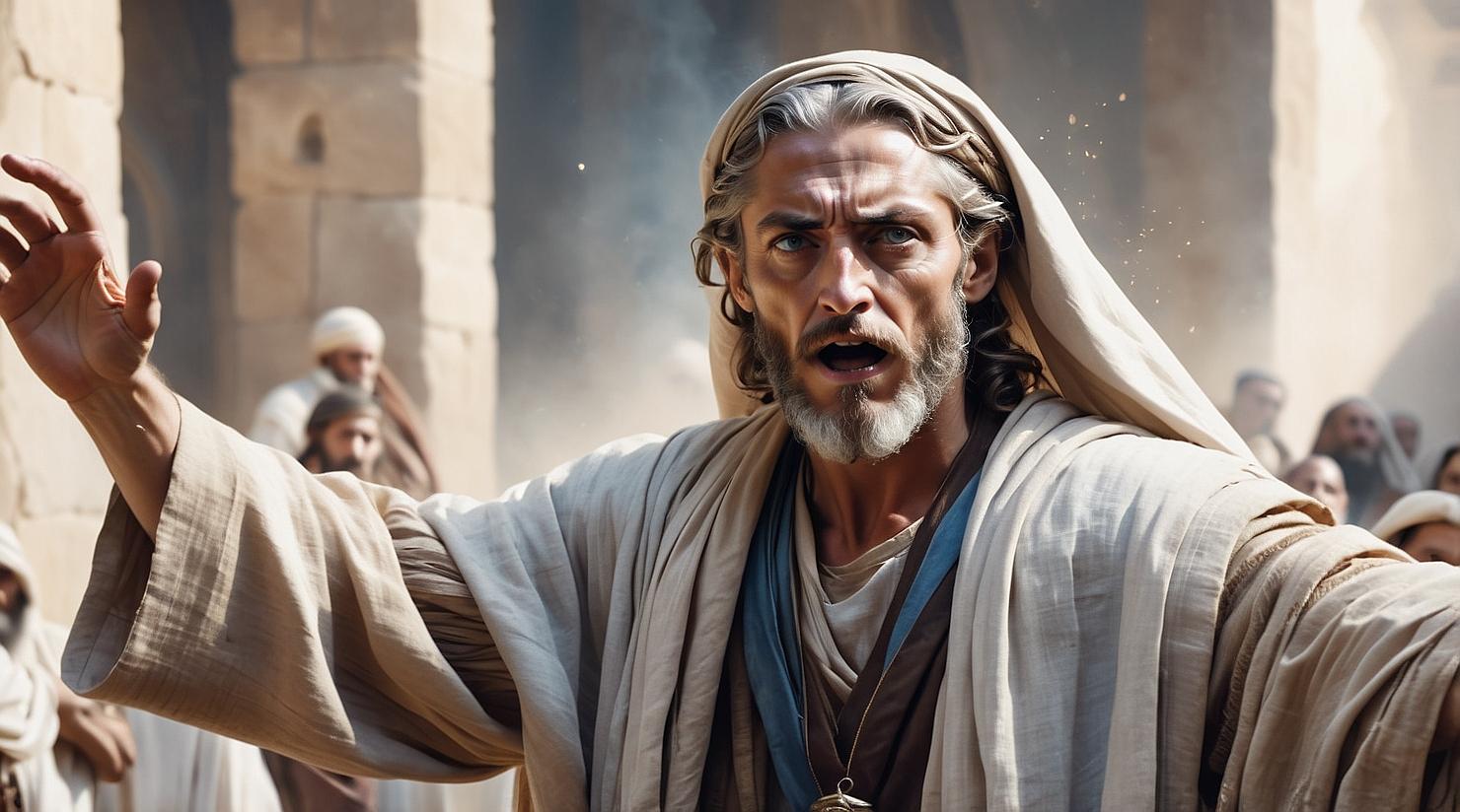 Jonah Preaching in Nineveh