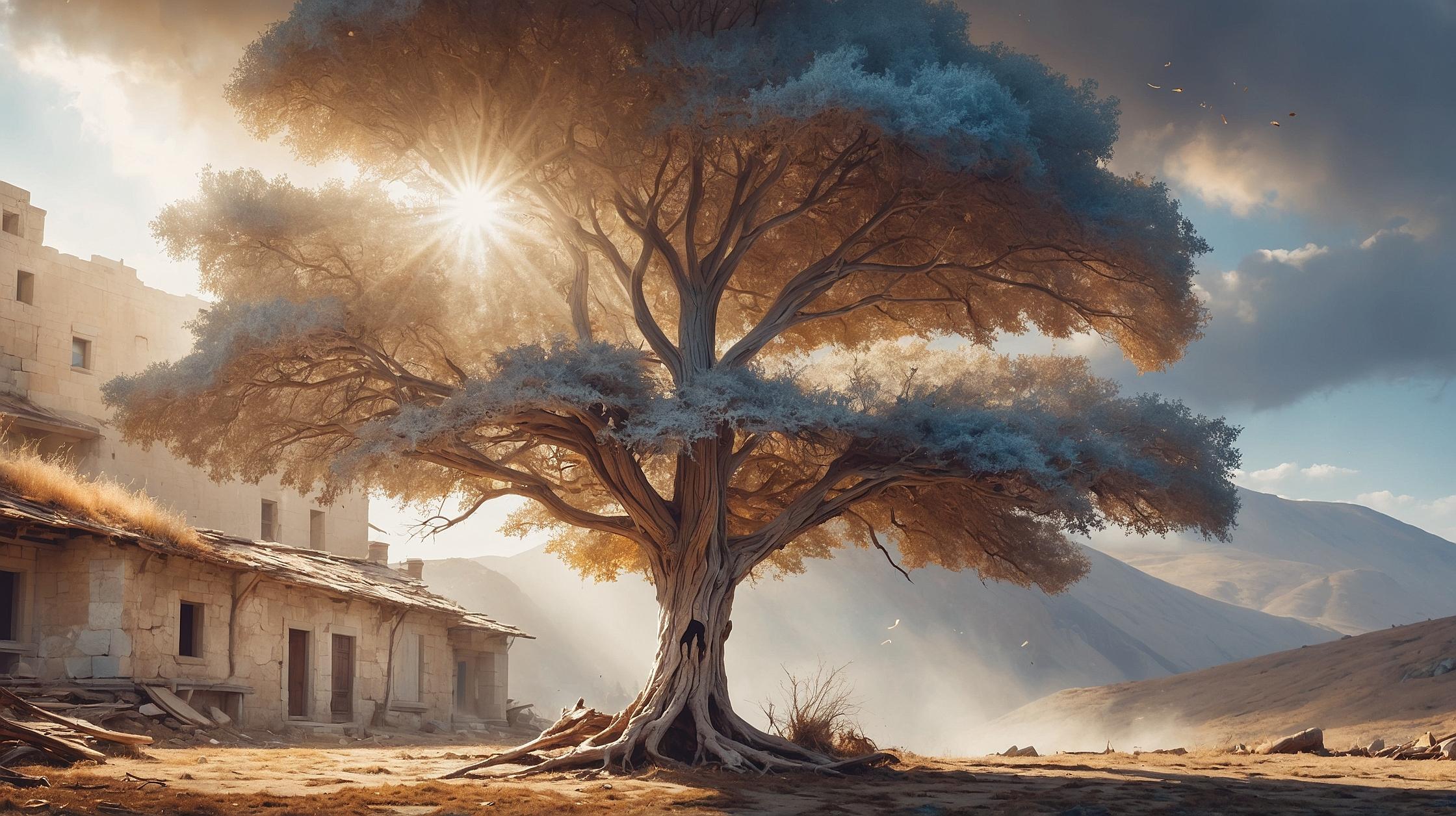 Withered Tree on a Sunny Day