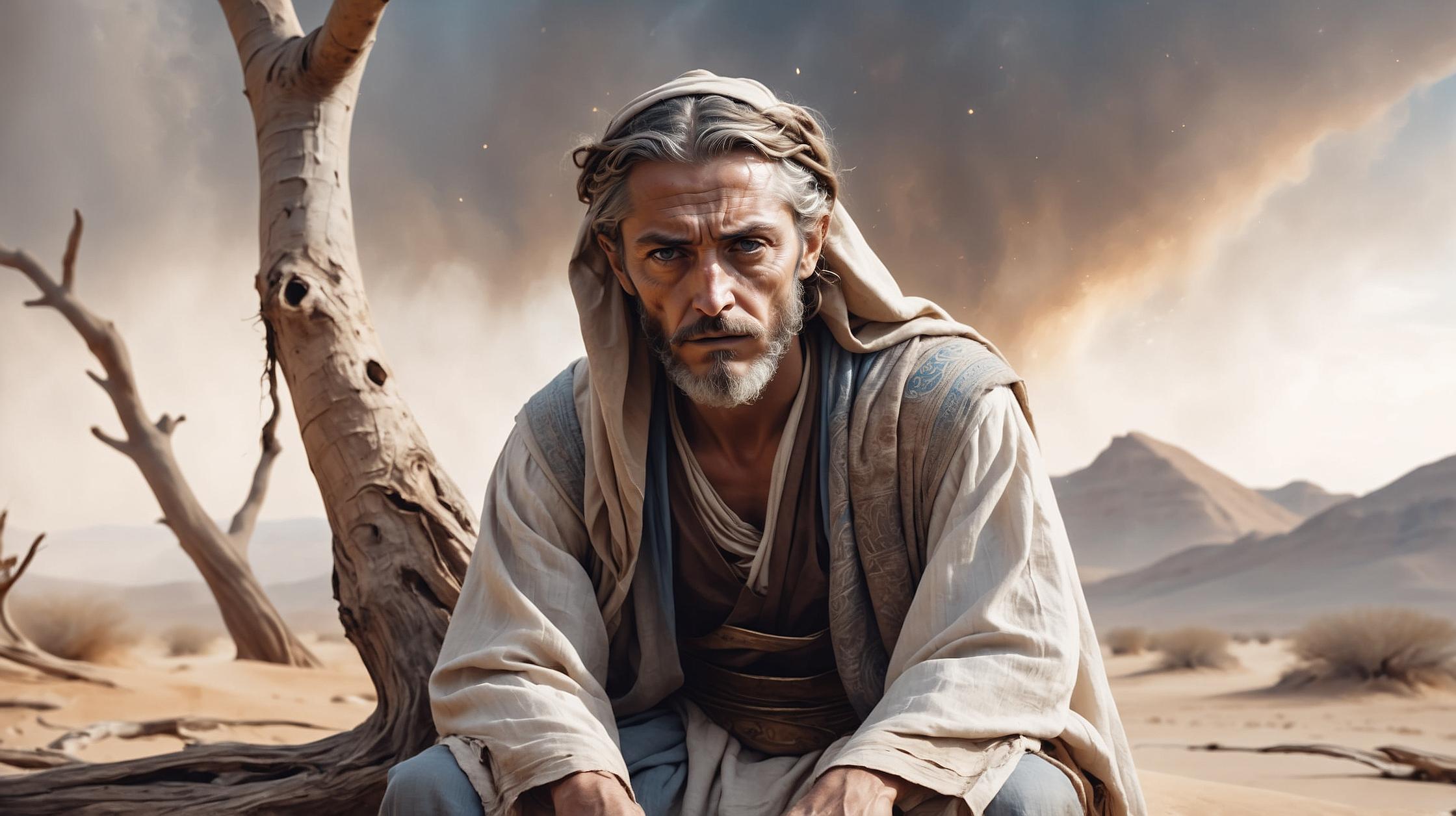 Jonah Kneeling in the Desert