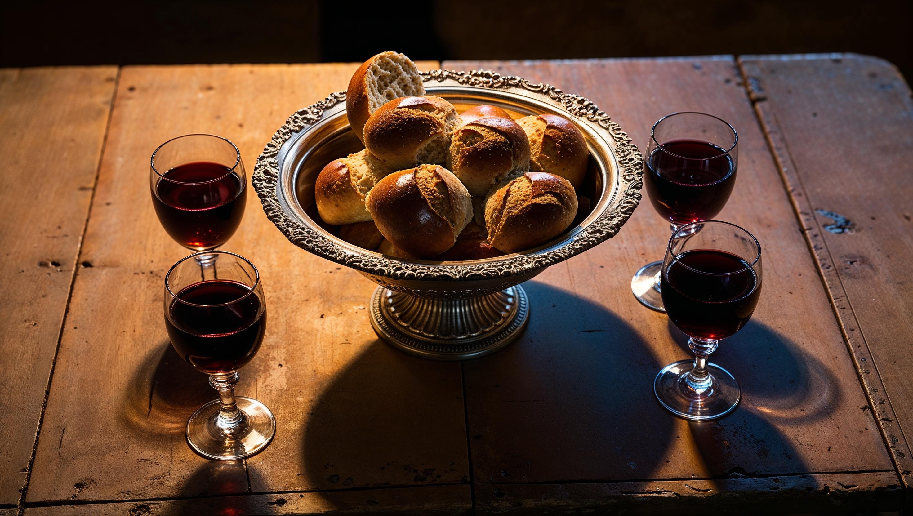 Communion Bread and Wine