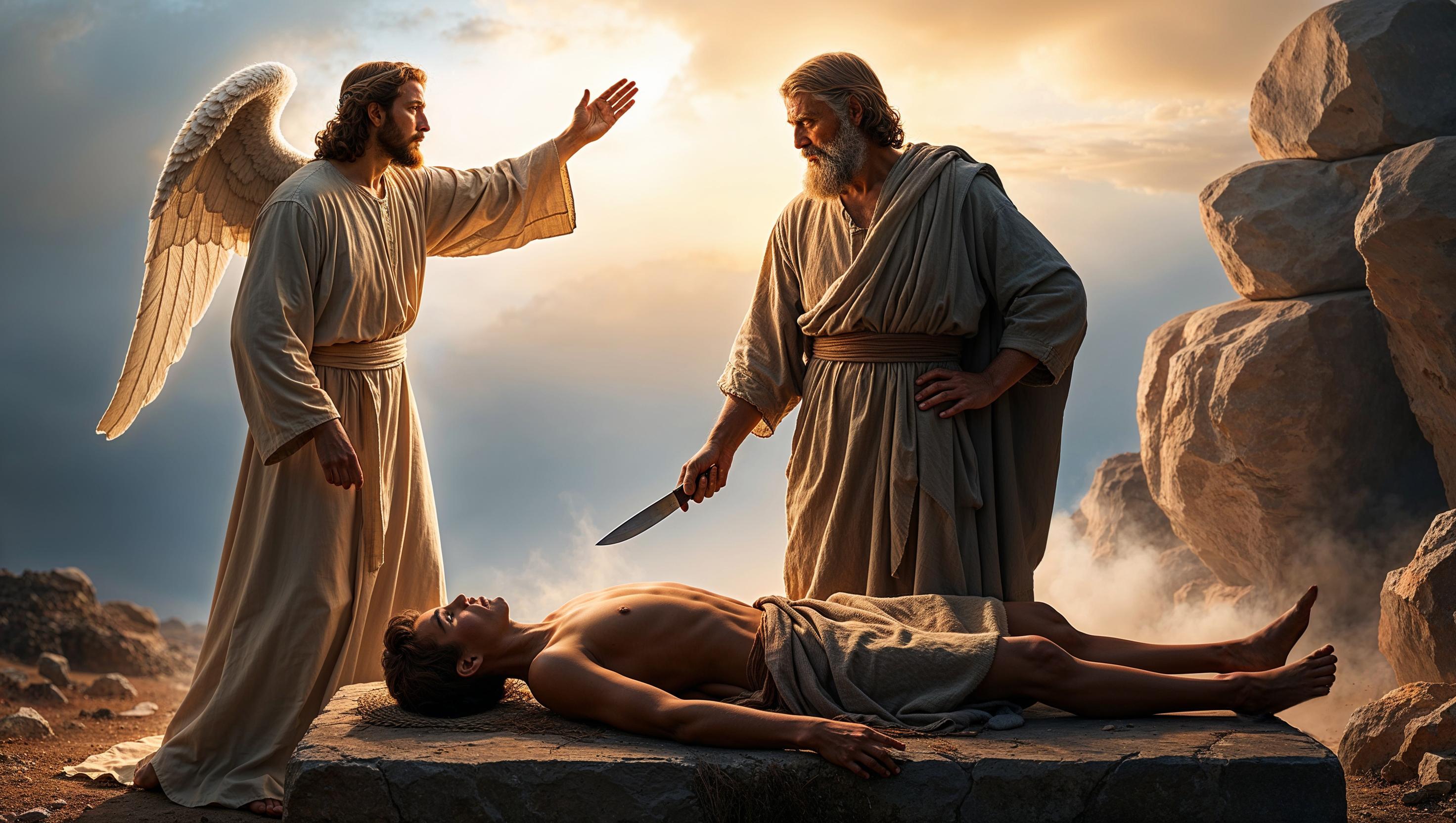 Abraham and Angelic Intervention at the Altar