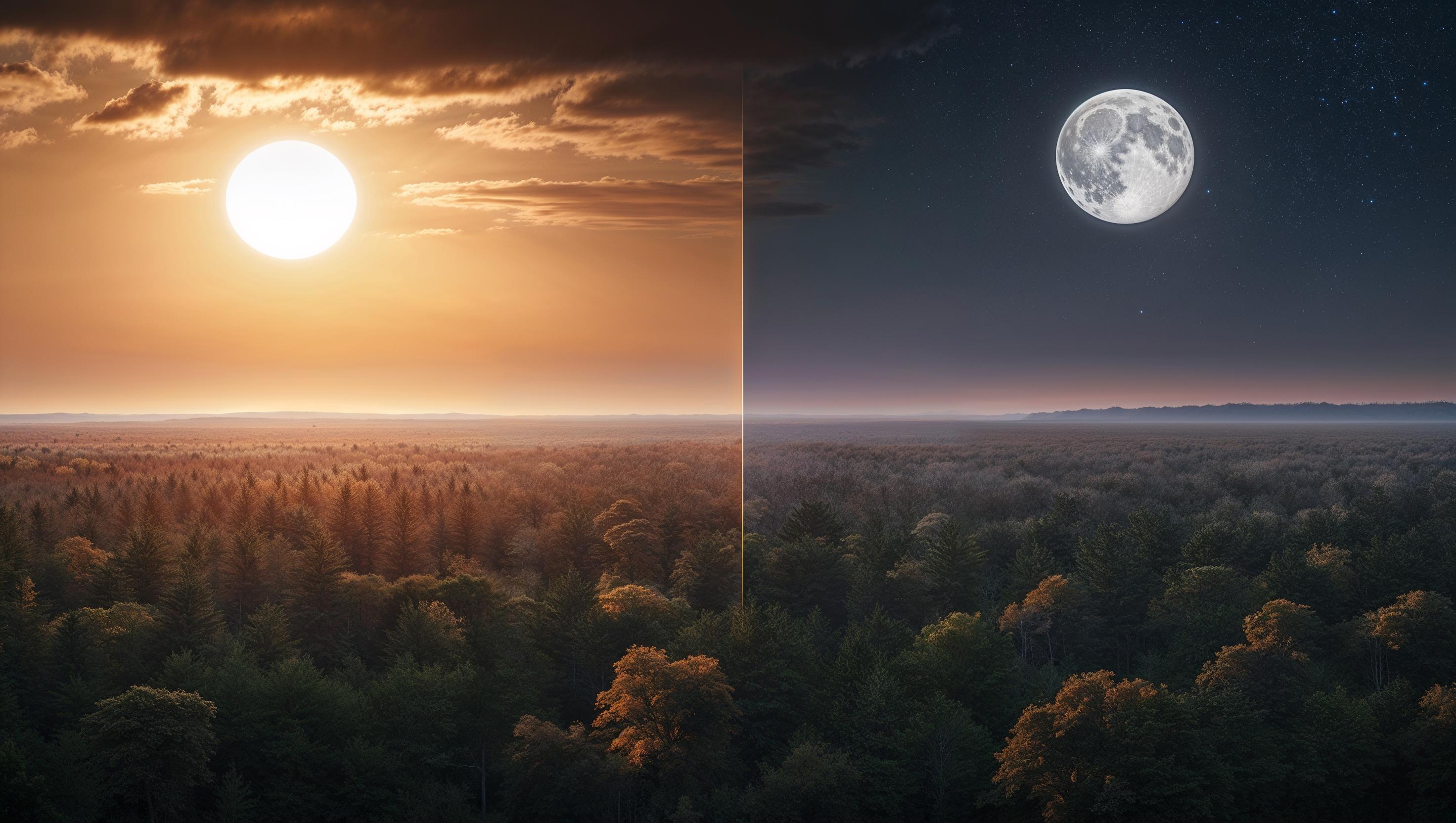 The Sun and Moon Over the Forest: Genesis 1:14
