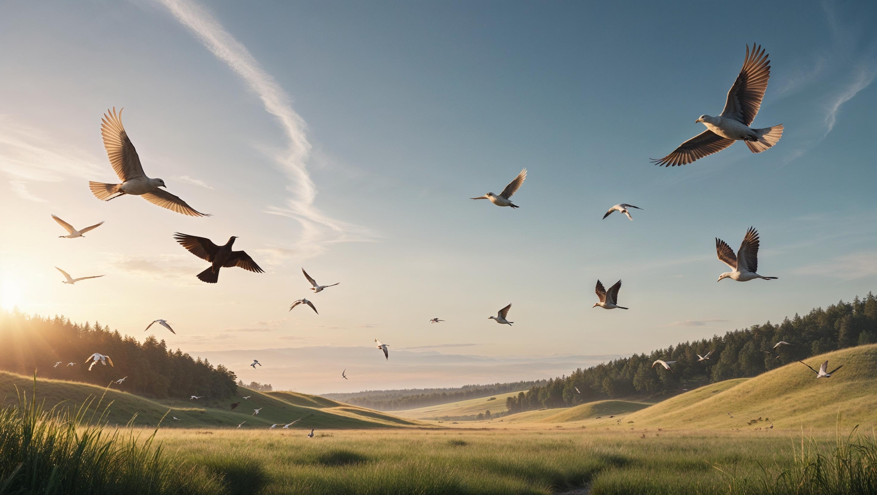 Birds Flying Above the Meadow: Genesis 1:20