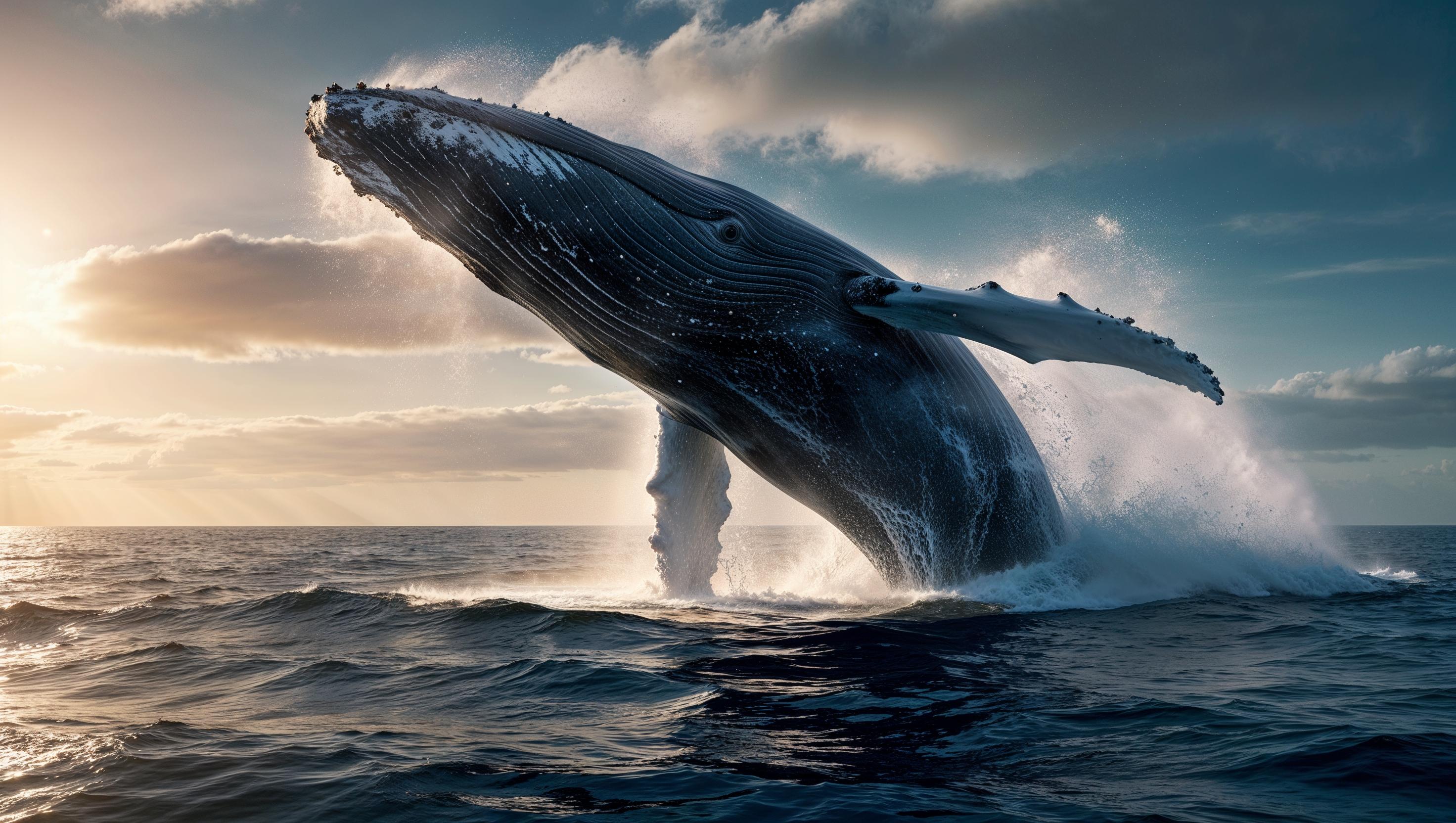 Majestic Whale Breaching: Genesis 1:21