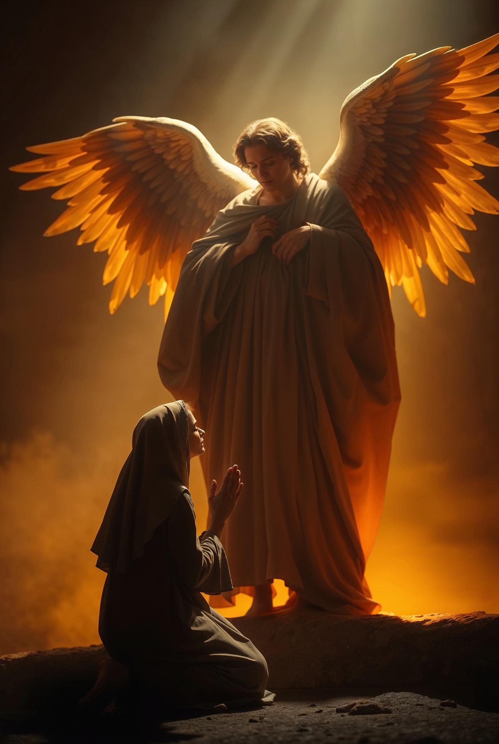 The Annunciation: Archangel Gabriel and Mary