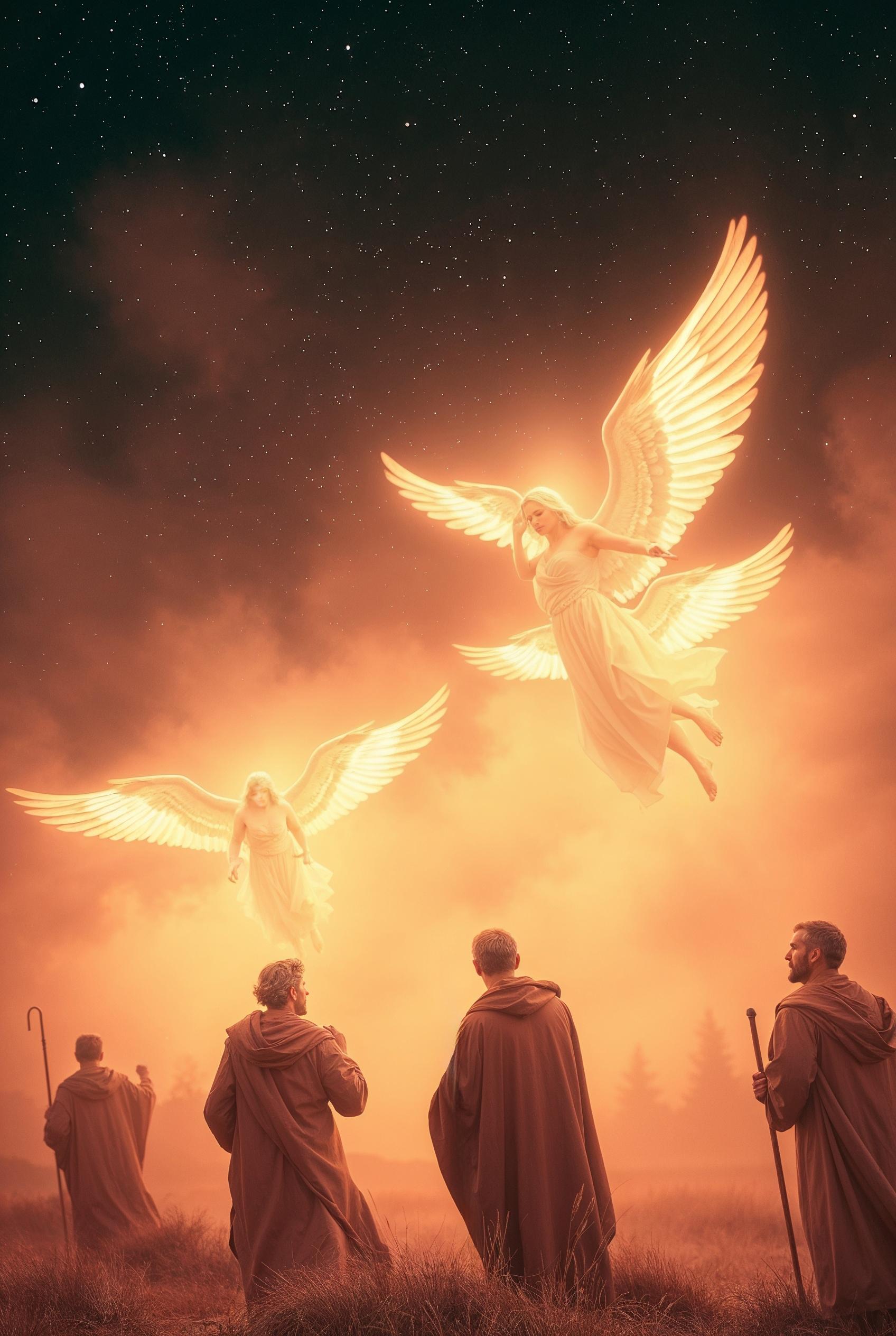 Angels in the Night Sky: A Divine Revelation